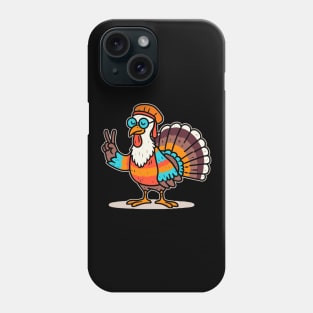 Peace Sign Turkey Hand | Thanksgiving | Thankful | Holiday | Cute | Turkey Phone Case