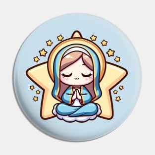 Mary Meditating Pin
