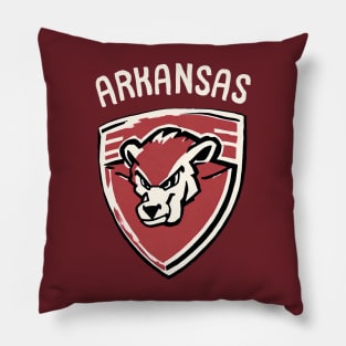 Vintage Arkansas Football Team Player Summer Camp Arkansas Spring Game Day Pillow