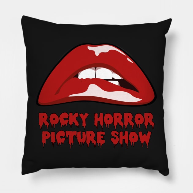 Rocky Horror Picture Show Lips Pillow by Vector-Planet