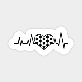 Heartbeat Pulse - Football / Soccer Magnet