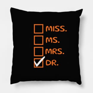 Funny Checklist Doctor Design Medical staff Pillow