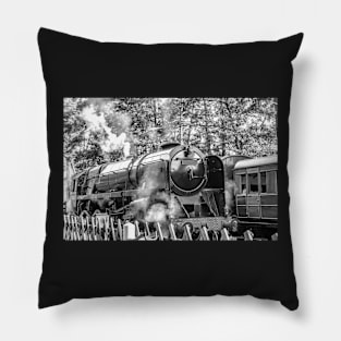 Vintage steam locomotive on the Norfolk Poppy Line Pillow