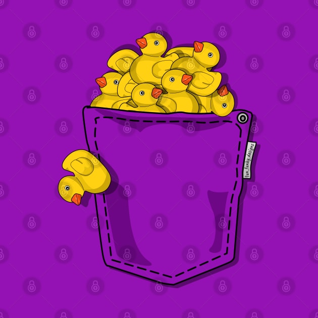 Ducky Invasion Pocket by Fun Funky Designs