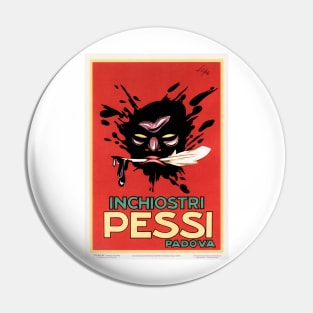 INCHIOSTRI PESSI PADOVA Vintage Italian Writing Ink Advertisement Pin