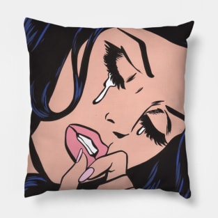 Sad Comic Girl Pillow