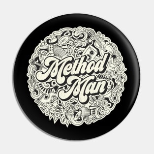 Vintage Circle - Method Man Pin