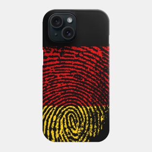 Germany Flag - German Flag Fingerprint Phone Case