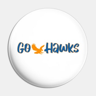 New Paltz Go Hawks Pin