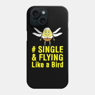 Funny happy men I am living Single Black Phone Case