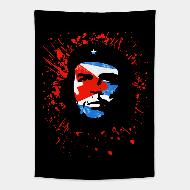 Che Guevara Rebel Cuban Guerrilla Revolution T-Shirt Tapestry by HiDearPrint