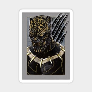 Killmonger - Golden Jaguar - Inktober 2020 Magnet