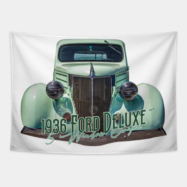 1936 Ford Deluxe 5 Window Coupe Tapestry by Gestalt Imagery