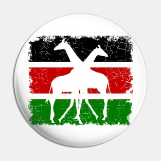 Kenya-Flag with Giraffes Pin