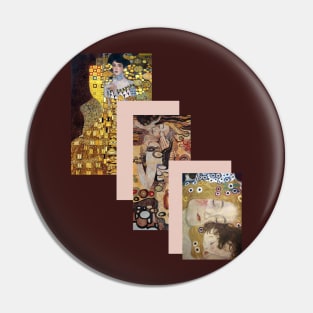 Gustav Klimt aesthetic Pin