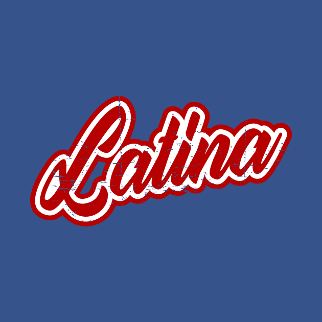 Latina - red design - grunge by verde