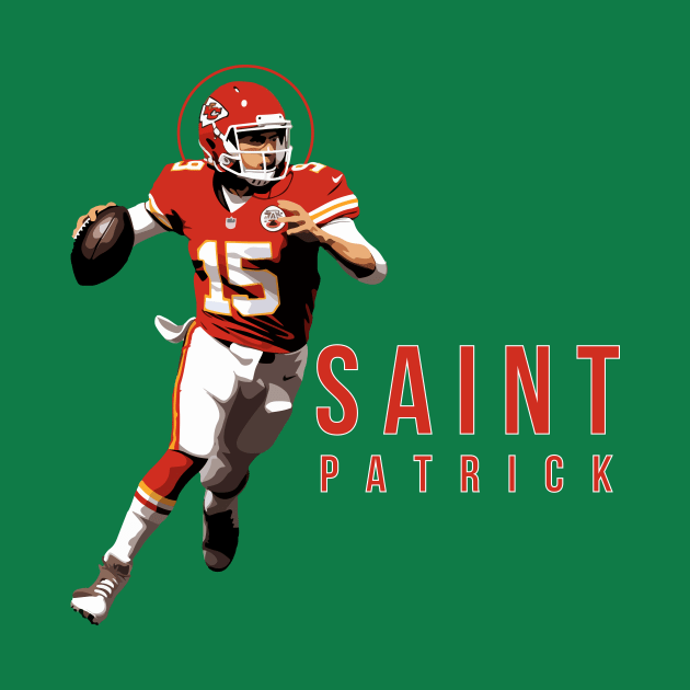 Saint Patrick Mahomes Day Tee | Kansas City Chiefs Tapestry by Baydream