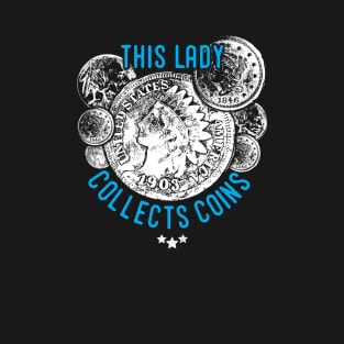 Ladies USA coin collector T-Shirt