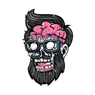 Nerd Zombie Head T-Shirt