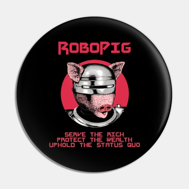 RoboPig Pin by Warp9Design