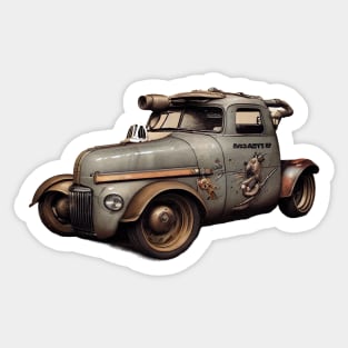 1950s Retro Rat Rod Race Car Stickers for Sale