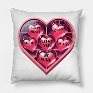 Valentine's Day Hearts Pillow