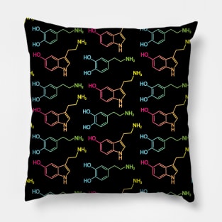 Dopamine & Serotonin Chemistry Pillow