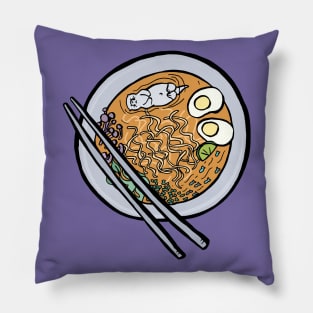 Otter Swimming in Ramen Pillow