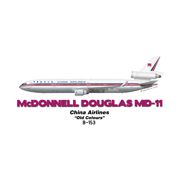 McDonnell Douglas MD-11 - China Airlines "Old Colours" by TheArtofFlying