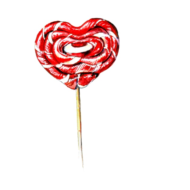 heart lollipop by victoriazavyalova_art