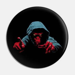 Monkey stalker Pin