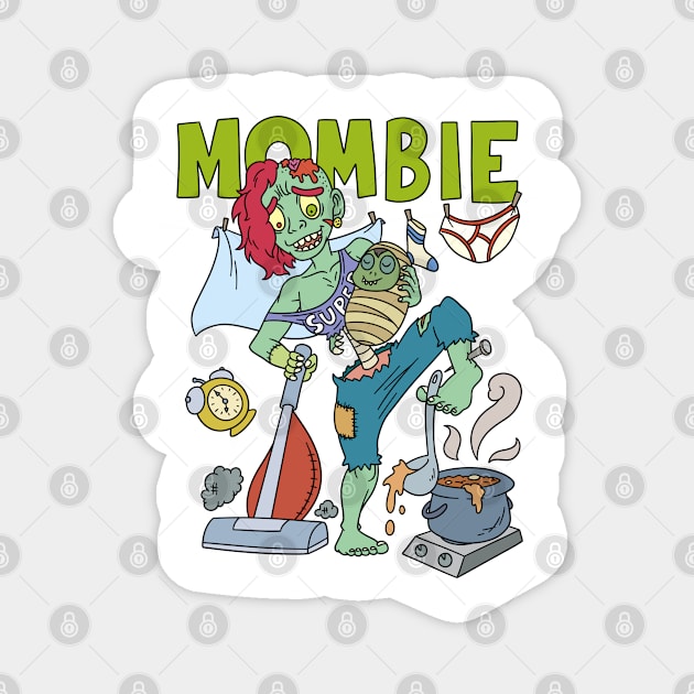 MOMBIE Halloween Gift Magnet by Konnectd