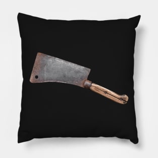 Isolated Meat Cleaver Or Hatchet Pillow