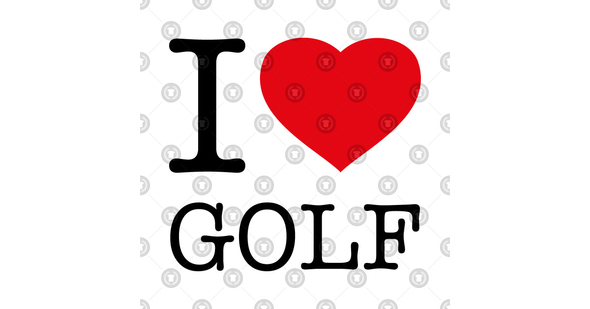 i love golf t shirt