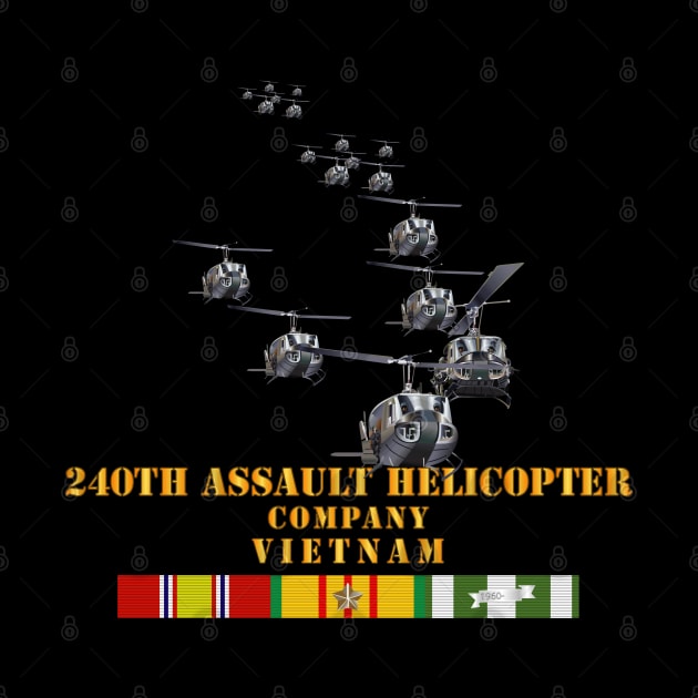 240th Assault Helicopter Company with Vietnam Service Ribbons by twix123844