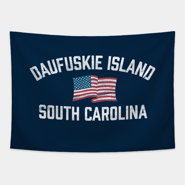 Daufuskie Island South Carolina SC USA Flag Patriotic Tapestry by TGKelly