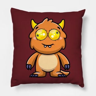 Baby Monster Brown Crazy Pillow