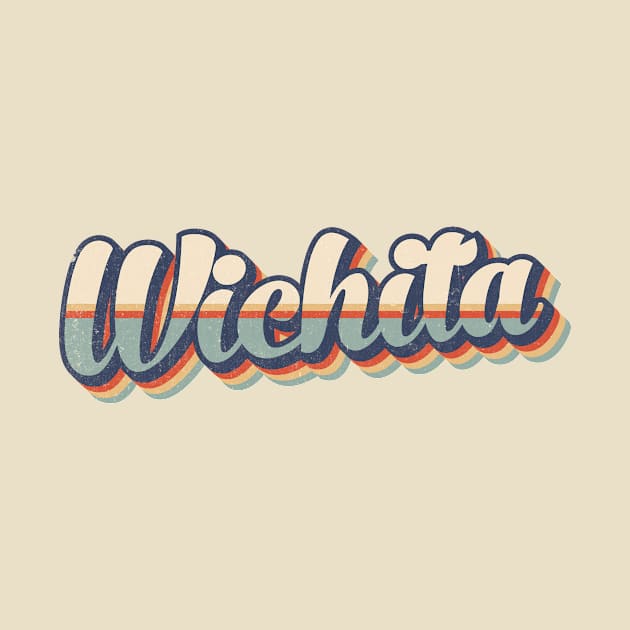 Wichita // Retro Vintage Style by Stacy Peters Art