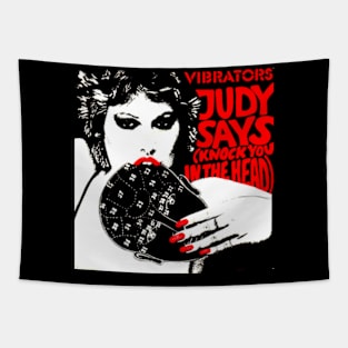 Judy Says Knock You In The Head 1978 Punk Throwback Pure Mania Tapestry