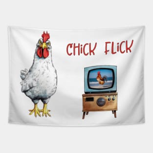 Chick Flick, Chicken Humor Tapestry