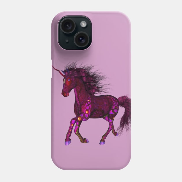 Wonderful unicorn in the sky Phone Case by Nicky2342