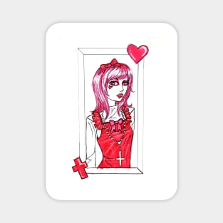 Cute Girlfriend Magnet