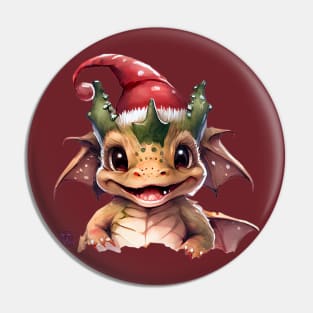 Santa Dragon Pin