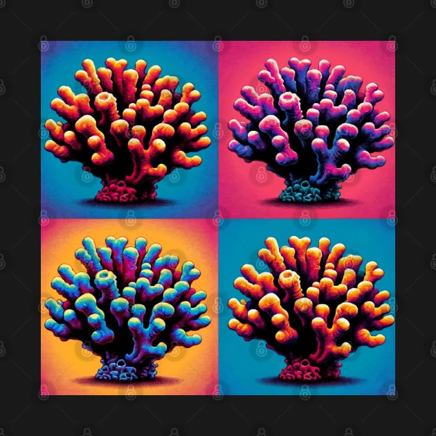 Pop Flowerpot Coral - Cool Underwater by PawPopArt