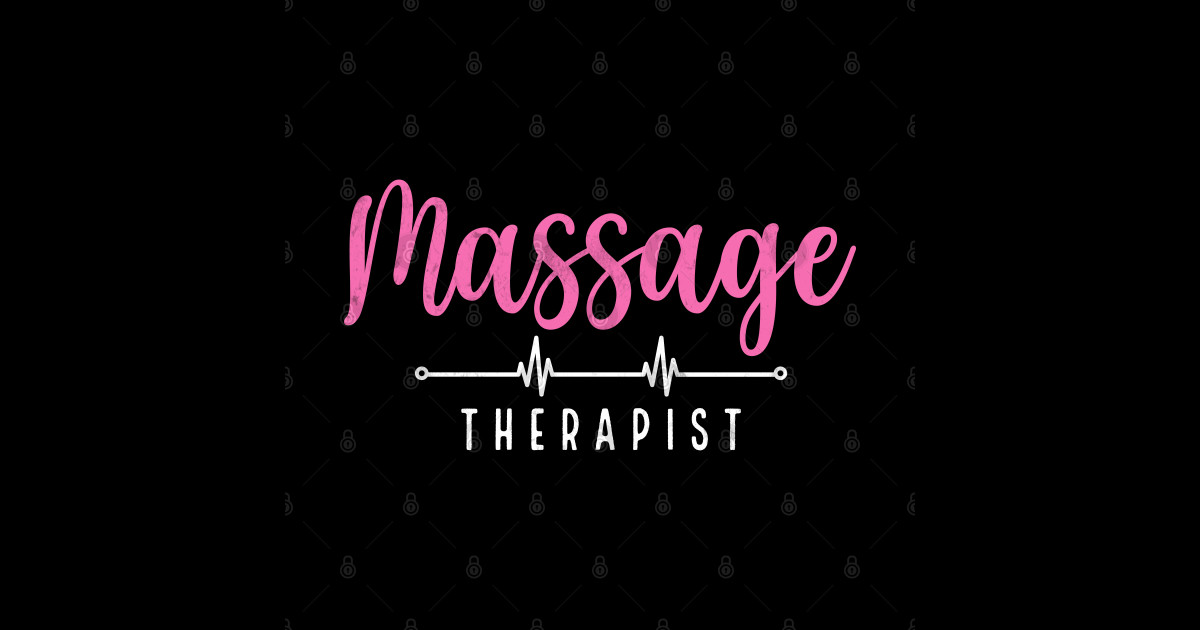 Massage Therapist Font Contrast Design Massage Therapist Pin