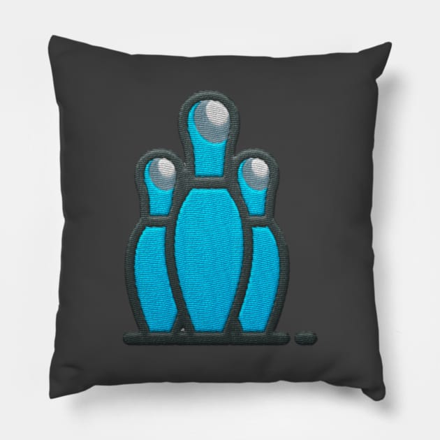 Bowling Pins Pillow by aaallsmiles