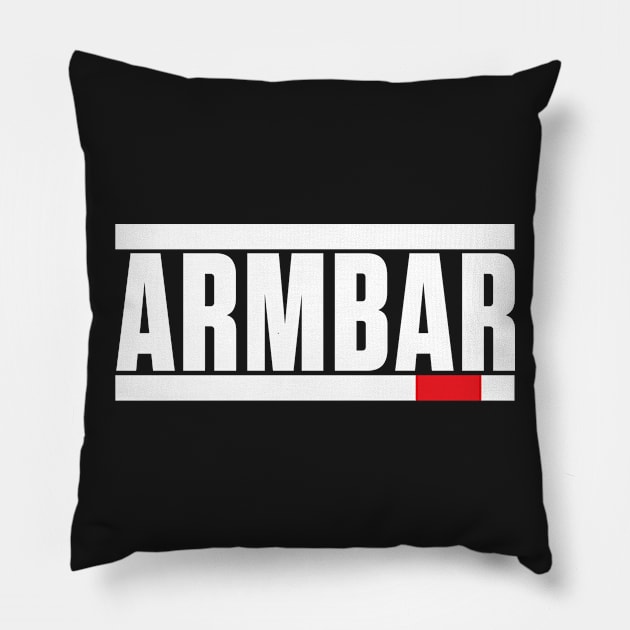 Armbar Brazilian Jiu-Jitsu (BJJ) Pillow by fromherotozero