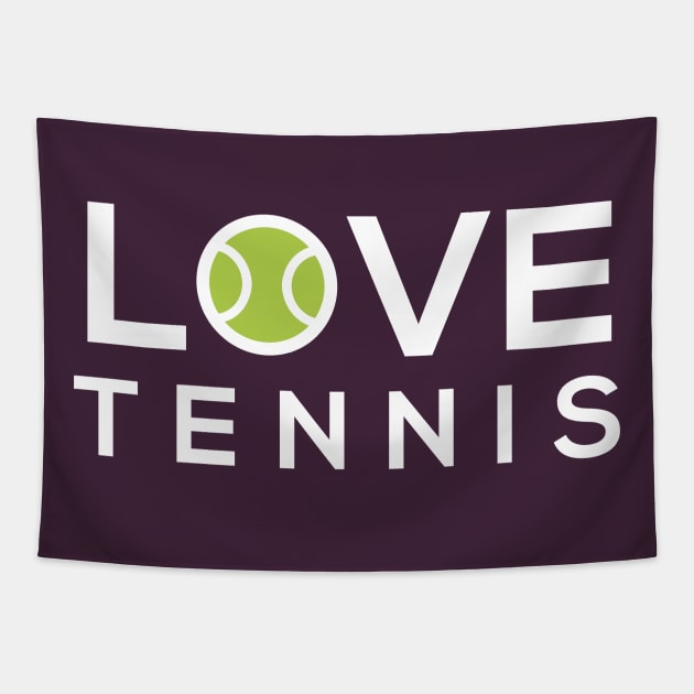 Love Tennis Tapestry by EbukaAmadiObi19