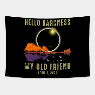 Hello Darkness My Old Friend Solar Eclipse April 08 2024 Tapestry