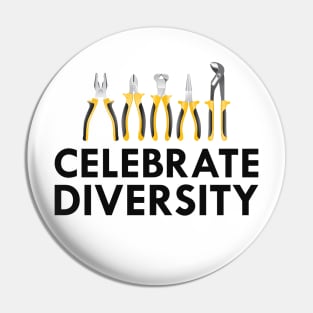 Electrician - Celebrate Diversity Pin